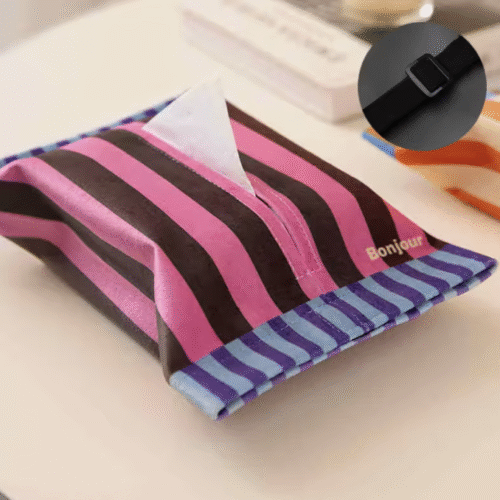 Organizador Memphis – Suporte de Tecido Estilo Vintage para Papel Higiénico ou Acessórios