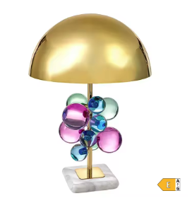 Candeeiro Bubble Glam – Design Artístico com Esferas Translúcidas Coloridas