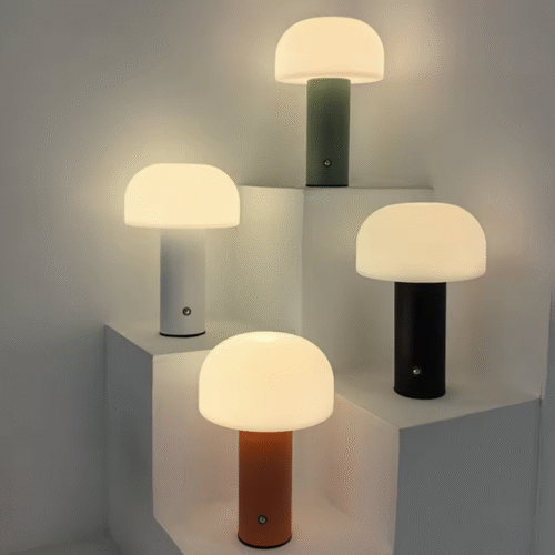 Candeeiro Douro LED Recarregável – Luz Suave 3 Tons para Sala e Quarto