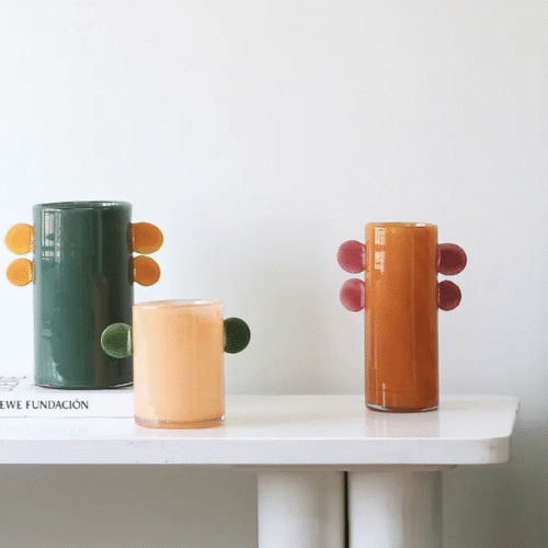 Vaso Decorativo de Vidro Bolle